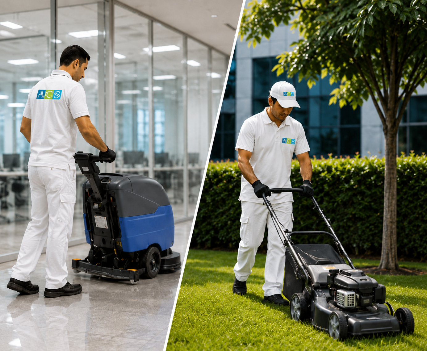 ACS integrated facility services in a commercial environment